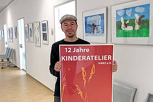 Korvin Reich ist künstlerischer Leiter im Kinderatelier Harz e.V.